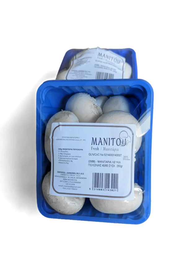 Χονδρικό εμπόριο μανιταριών Manitou Fresh Συσκευασμένα Μανιτάρια Λευκά Πολωνίας 40 60 3