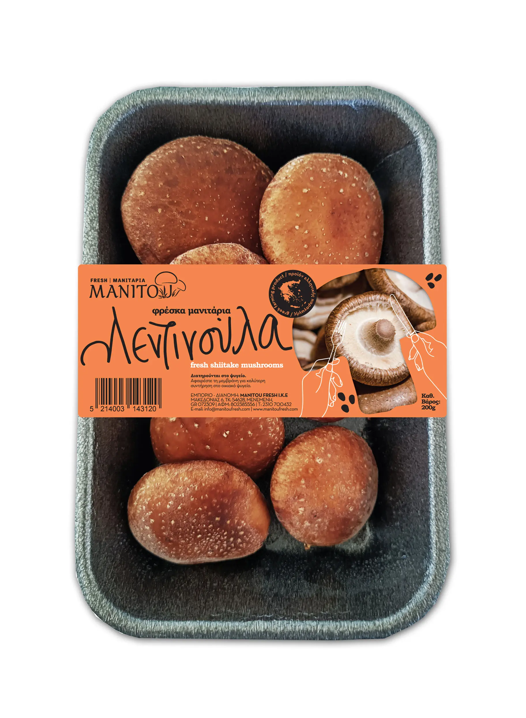 Χονδρικό εμπόριο μανιταριών Manitou Fresh Μανιτάρι λετινούλα